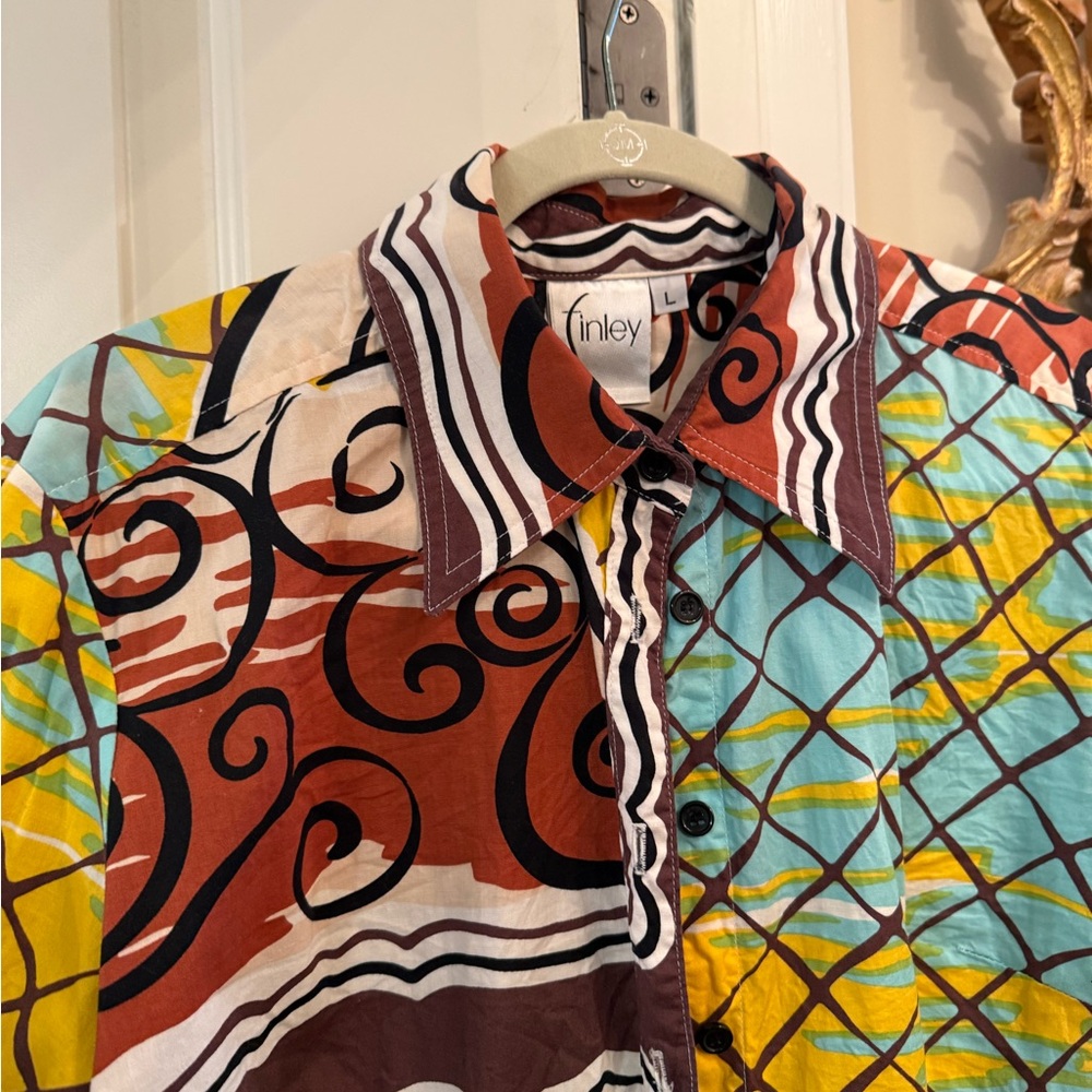 Finley Multicolor Patterned Shirt - image 4